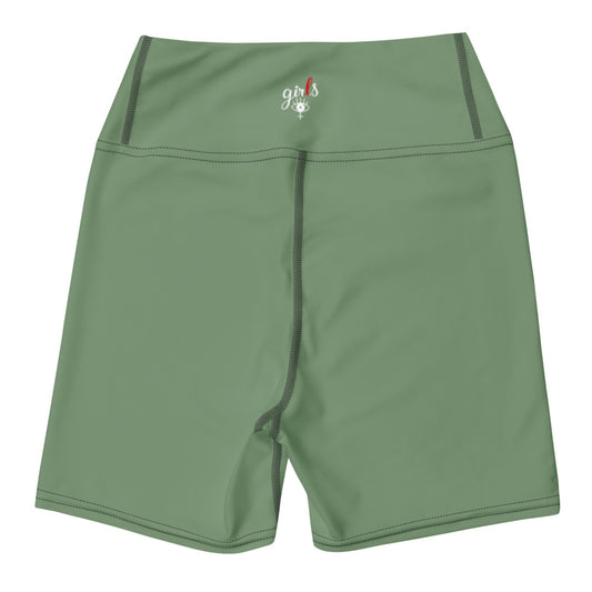 Leggins yoga shorts Girls Green